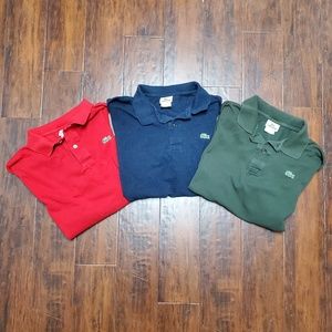 Lacoste Polo shirts 3 for 1